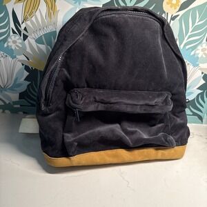 Indie Boho Real‎ Leather Bottom John Galt Backpack Navy Adjustable Straps